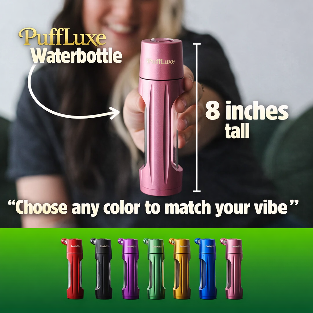 PuffLuxe Luxury Aluminum Water Bottle